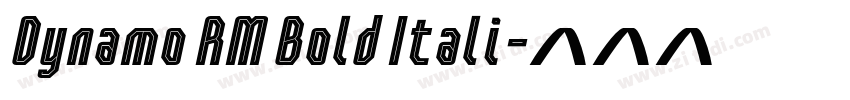 Dynamo RM Bold Itali字体转换